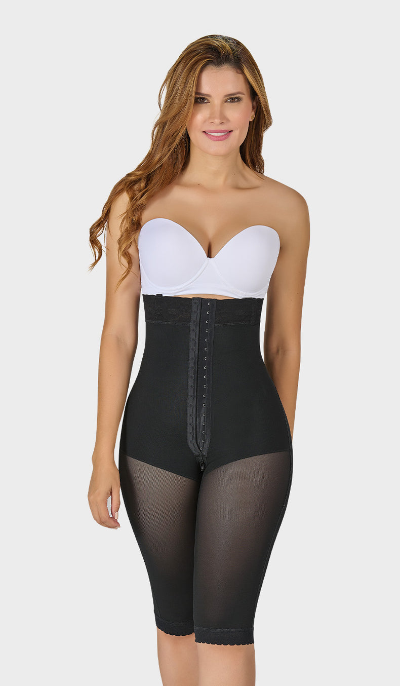 F-0076 - Faja larga colombiana con strapless siliconado
