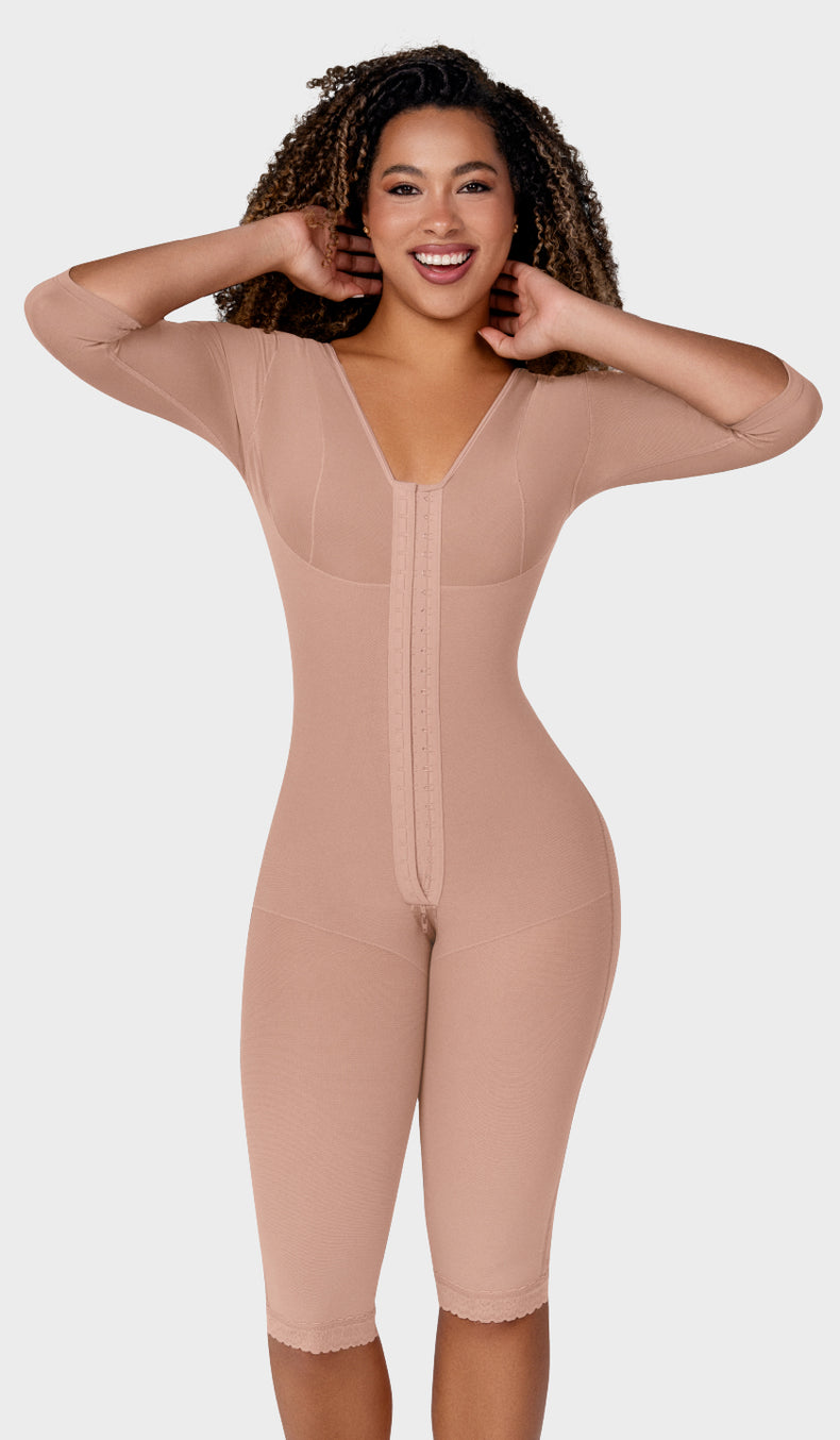F-0161 - Faja larga con cobertura en espalda, brazos y busto