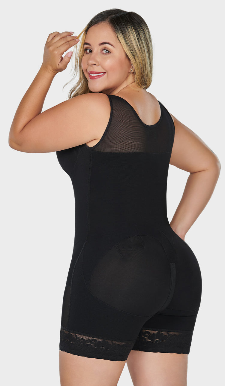 Faja colombiana corta con brasier y cierre frontal Ref. FC0029 (7230286856252)