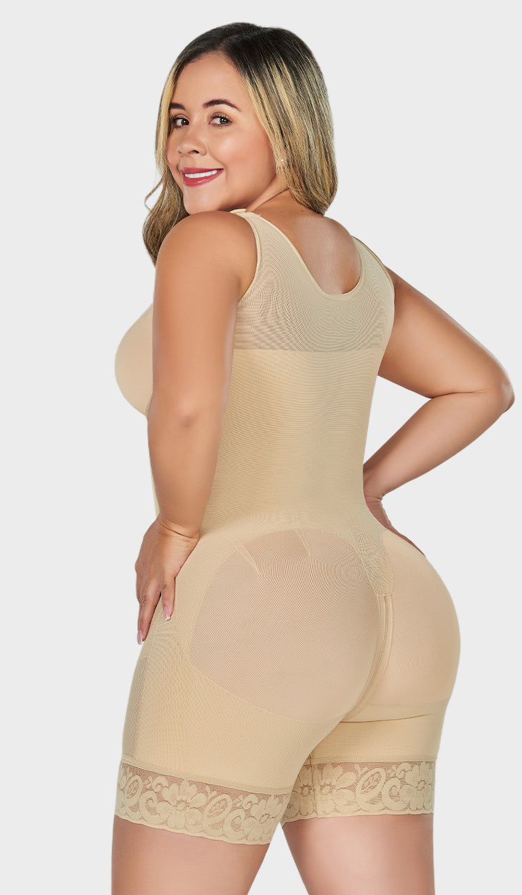 Faja colombiana corta con brasier y cierre frontal Ref. FC0029 (7230286856252)
