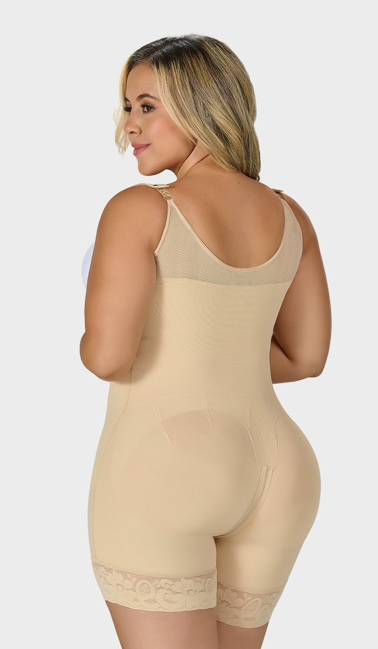 F-0068 - Faja Colombiana corta espalda cubierta