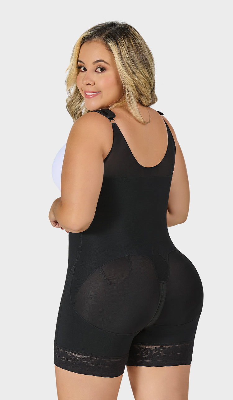 F-0068 - Faja Colombiana corta espalda cubierta