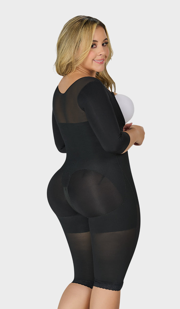 F-0074 - Faja larga con cobertura en espalda y brazos