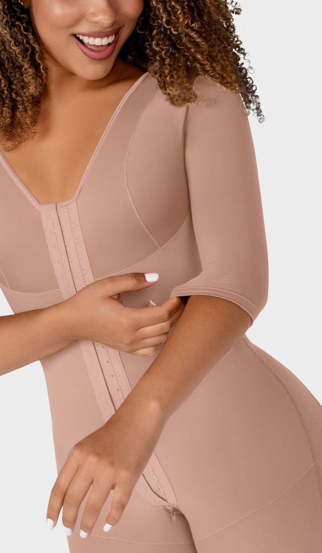 F-0161 - Faja larga con cobertura en espalda, brazos y busto