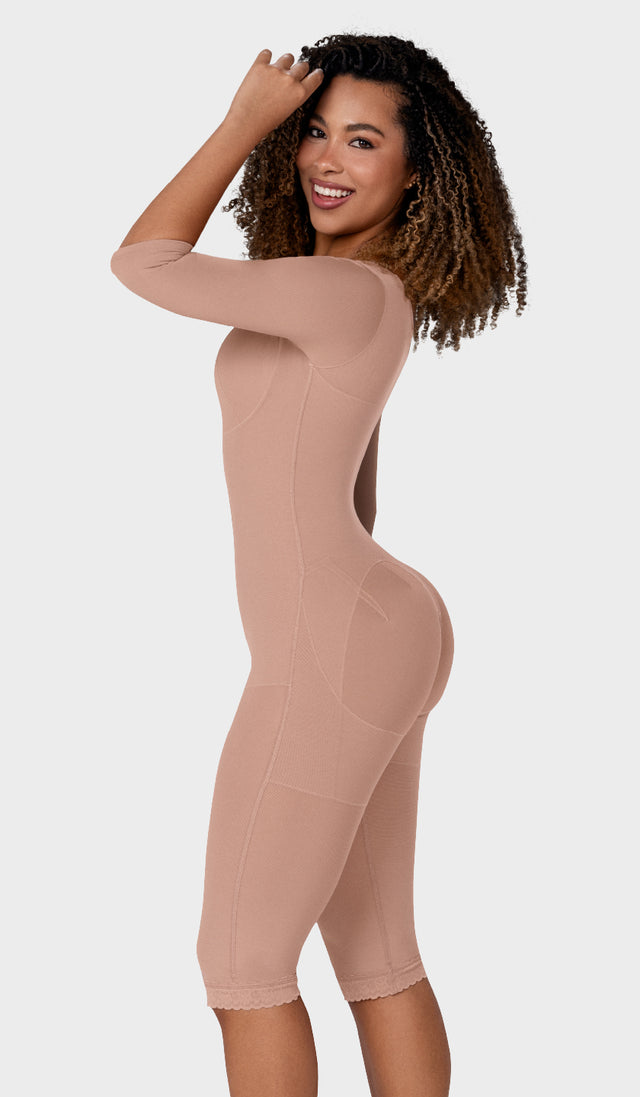 F-0161 - Faja larga con cobertura en espalda, brazos y busto
