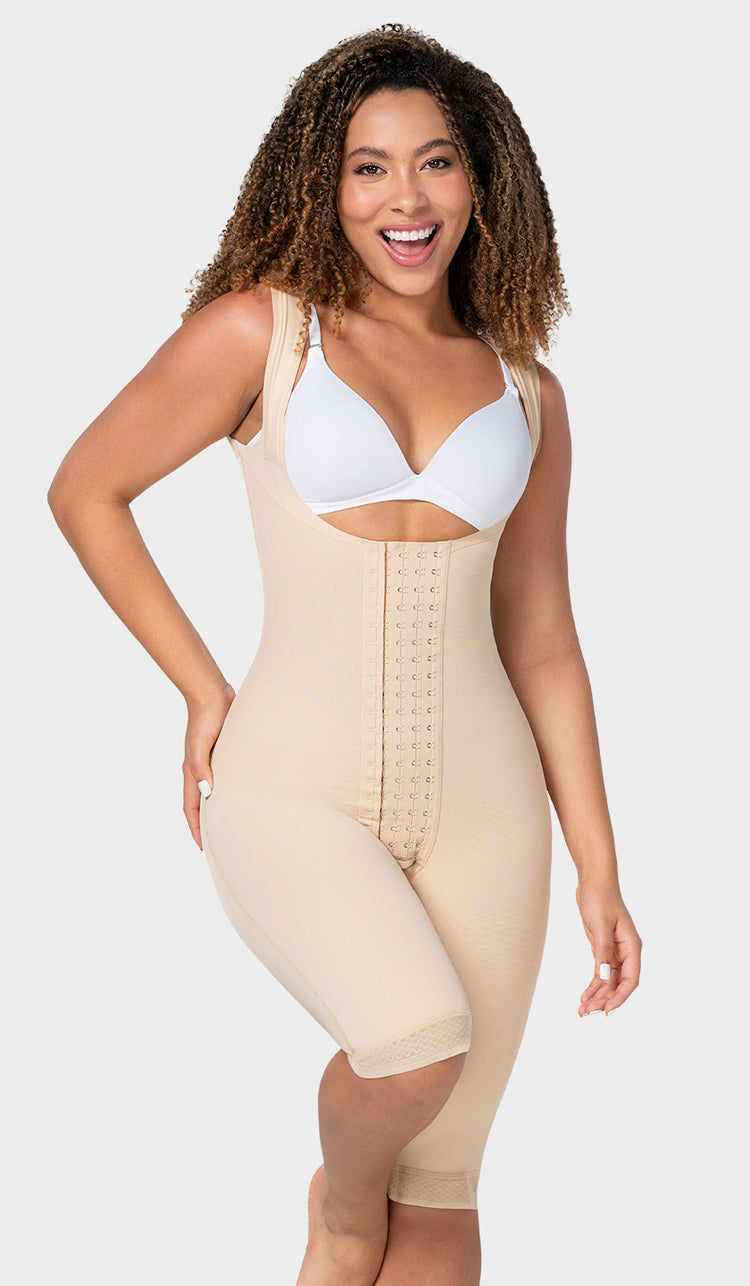 F-30475 - Faja larga espalda cubierta realce invisible