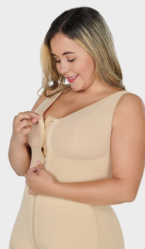 Faja colombiana corta con brasier y cierre frontal Ref. FC0029 (7230286856252)