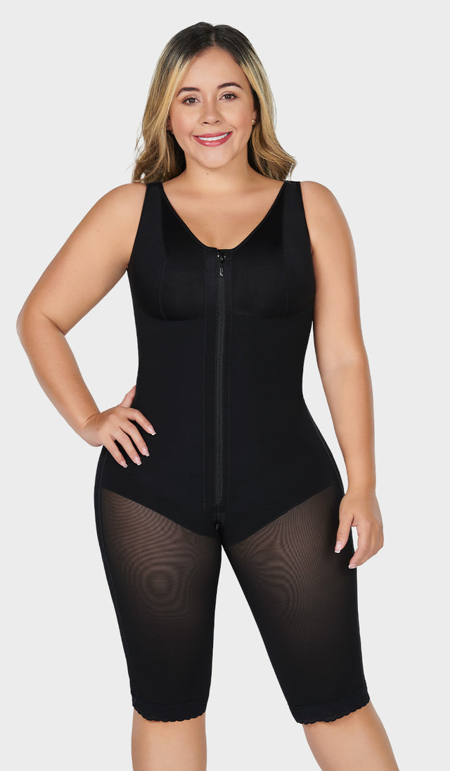 Faja colombiana larga con brasier y cierre frontal Ref. FC0120 (7230305796156)