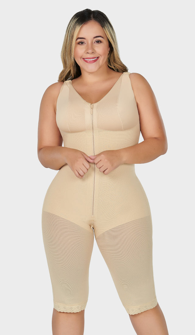 Faja colombiana larga con brasier y cierre frontal Ref. FC0120 (7230305796156)