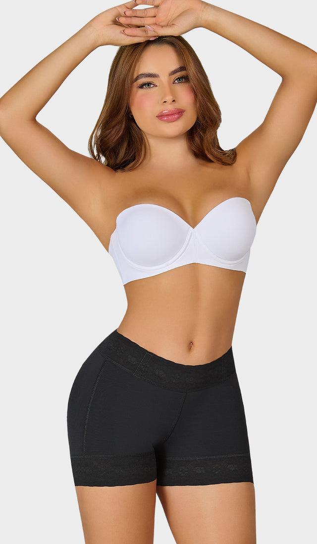 STB-0321 - Short extracorto con talle bajo y levanta glúteos